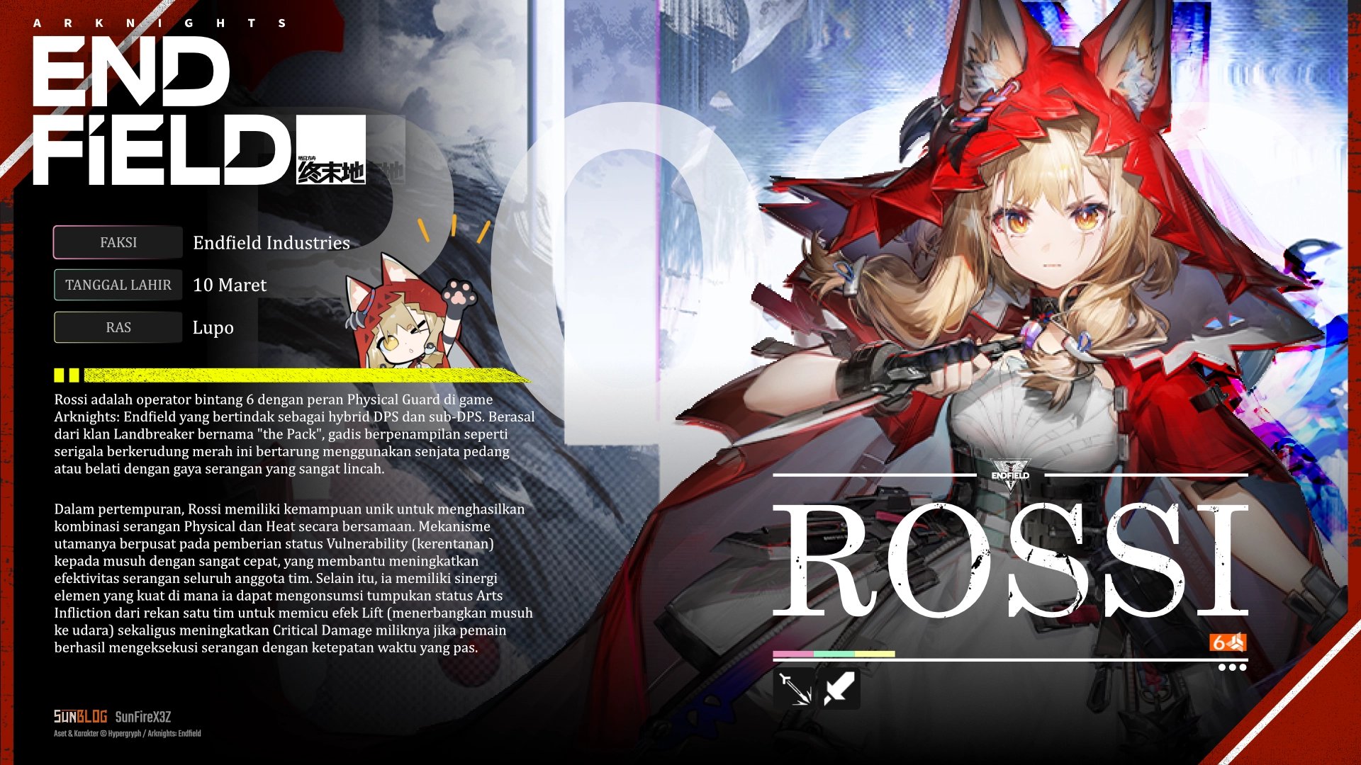 Thumbnail for Banner Rossi - Arknights: Endfield